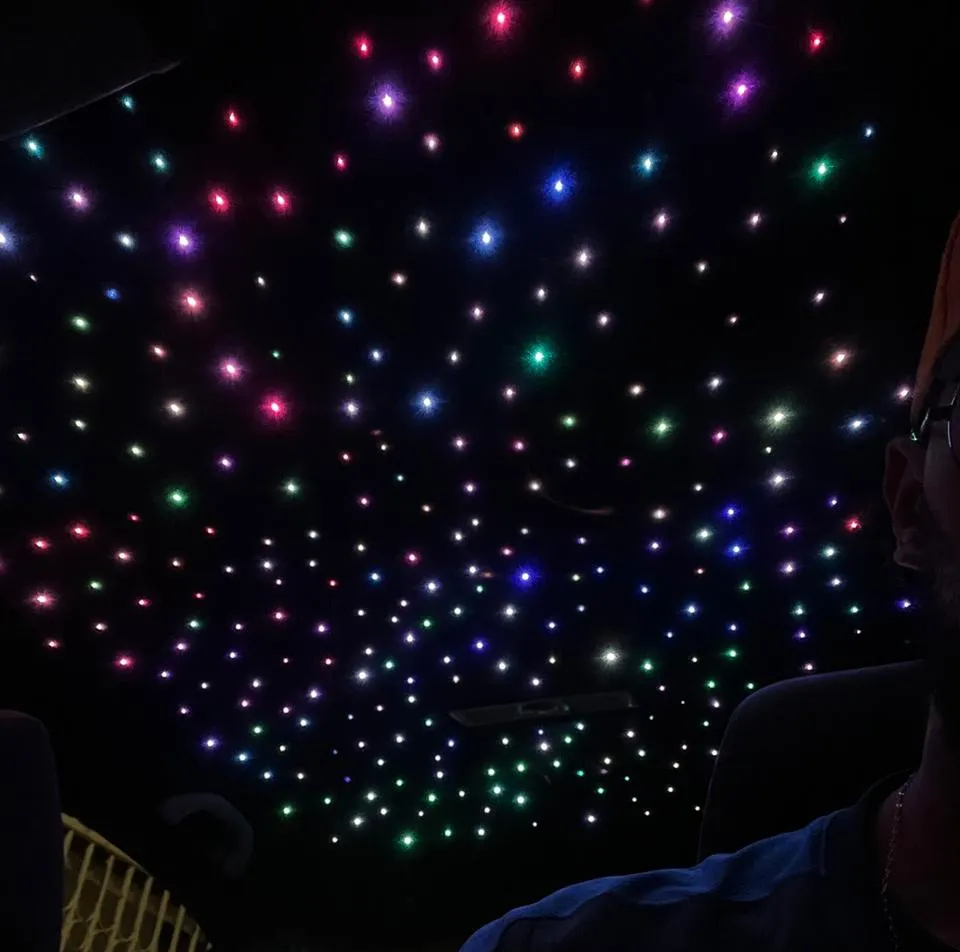 Cielo estrellado blanco interior